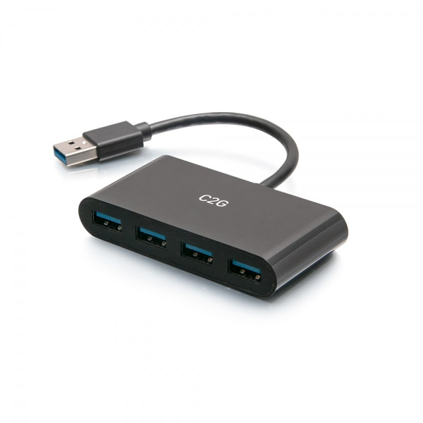 C2G 4-Port USB-A 3.0 Hub - SuperSpeed USB 5Gbps