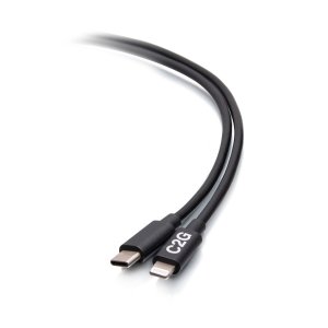 C2G 6ft (1.8m) USB-C® Male to Lightning Male Sync and Charging Cable - Black