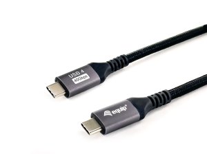 Equip USB 4 Gen 3 C to C Cable, M/M, 2.0m, PD3.1 240W, 8K/60Hz, 40Gbps, Black