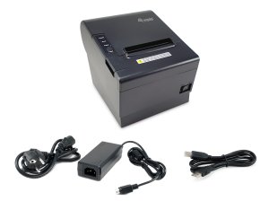 80mm Thermal POS Receipt Printer with Auto Cutter, USB/Bluetooth/WiFi/Cash Drawer connection