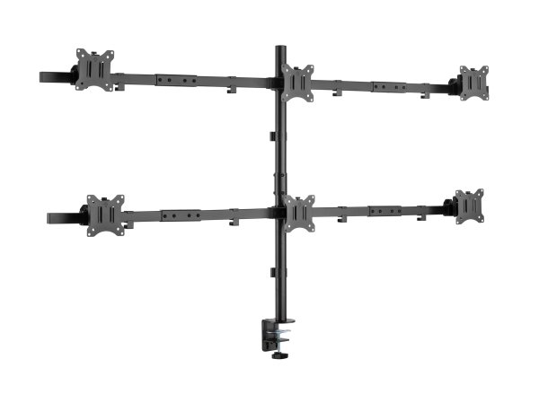 Equip 17"-32" Articulating 6 Monitor Desk Mount Bracket