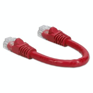 AddOn Networks ADD-0-5FCAT6-RD-TAA networking cable Red 0.15 m Cat6 U/UTP (UTP)