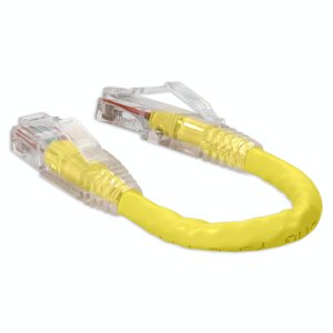 AddOn Networks ADD-0-5FCAT6-YW-TAA networking cable Yellow 0.15 m Cat6 U/UTP (UTP)