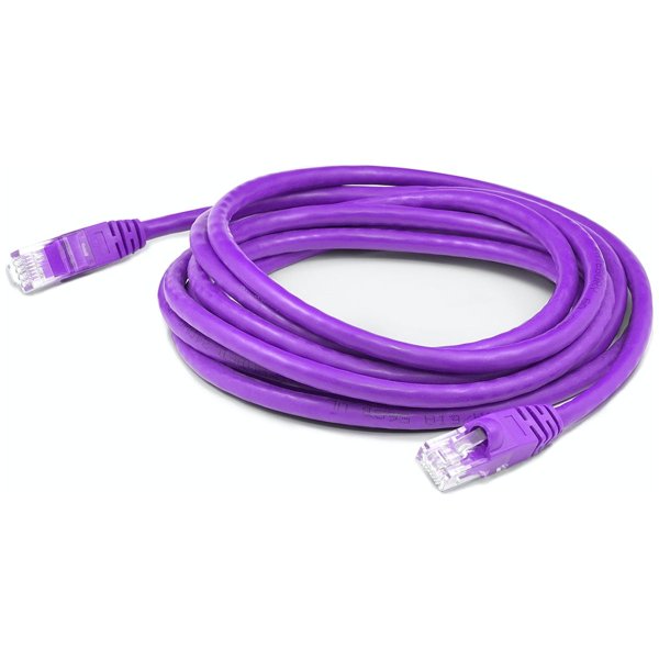 6in RJ-45 (Male) to RJ-45 (Male) Straight Purple Cat6 Slim UTP PVC Copper Patch Cable