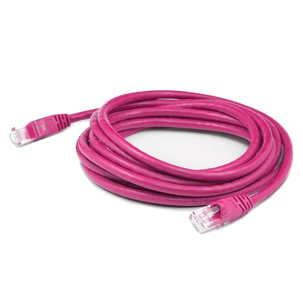 10ft RJ-45 (Male) to RJ-45 (Male) Pink Cat6A UTP PVC Copper Patch Cable