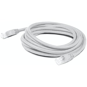 AddOn Networks 10ft RJ-45 (Male) to RJ-45 (Male) Shielded Straight White Cat6A STP PVC Copper Patch Cable