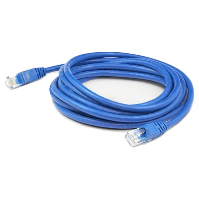 10ft RJ-45 (Male) to RJ-45 (Male) Straight Blue Cat6 UTP PVC Copper Patch Cable with Solid Conductors