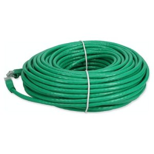 38.1 m, RJ-45, Cat6A, UTP, PVC, Green