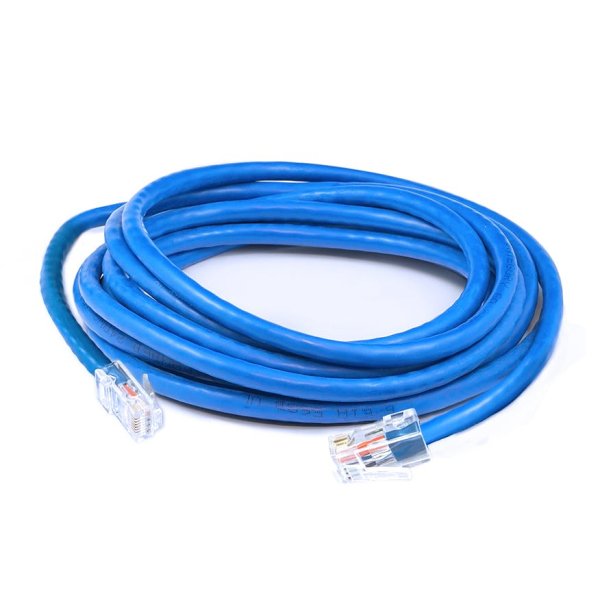 16ft RJ-45 (Male) to RJ-45 (Male) Blue Cat6 Slim Clear-Claw UTP PVC Copper Patch Cable