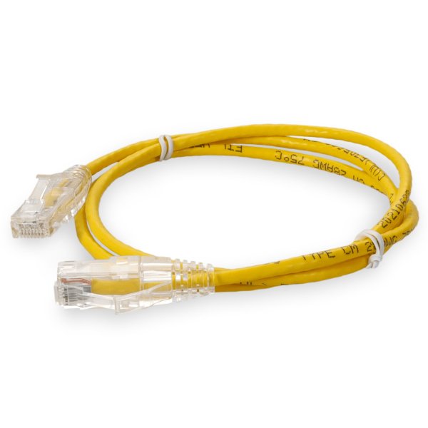 9.75 m RJ-45 (Male) to RJ-45 (Male) Straight Yellow Cat6 Slim UTP PVC Copper Patch Cable