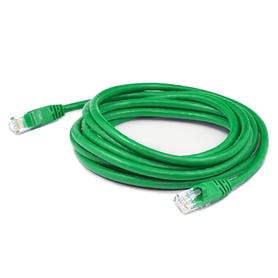 3ft RJ-45 (Male) to RJ-45 (Male) Shielded Straight Green Cat6 STP PVC Copper Patch Cable TAA Compliant