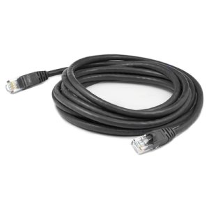 5ft RJ-45 (Male) to RJ-45 (Male) Black Cat6A Straight UTP PVC Copper Patch Cable TAA Compliant