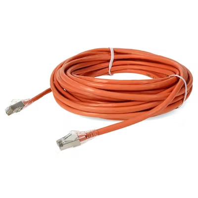 18.9 m, RJ-45, STP, PVC, 24AWG, Cat6A, Orange