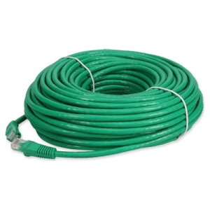 19.81 m, RJ-45, Cat6A, Green, PVC, UTP