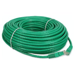 19.81 m, RJ-45, Cat6A, Green, PVC, UTP