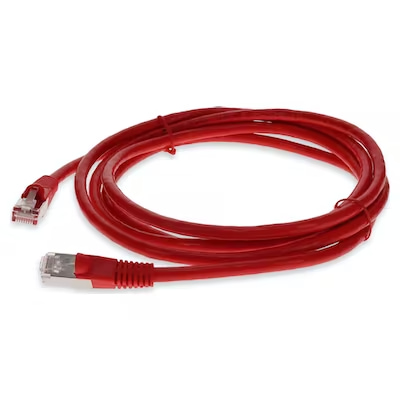 19.81 m, RJ-45, STP, PVC, 24 AWG, Cat6, Red