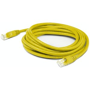 75ft RJ-45 (Male) to RJ-45 (Male) Straight Yellow Cat6 Slim UTP PVC Copper Patch Cable