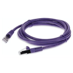 2.13 m, RJ-45, STP, PVC, 24AWG, Cat6, Purple