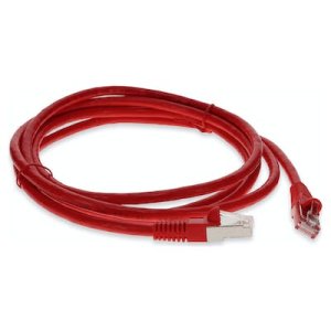 2.13 m, RJ-45, STP, PVC, 24AWG, Cat6, Red