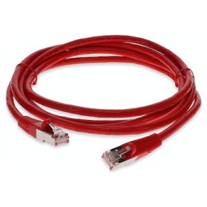 2.13 m, RJ-45, STP, PVC, 24AWG, Cat6, Red