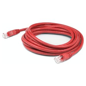 7ft RJ-45 (Male) to RJ-45 (Male) Straight Red Cat6 UTP PVC Copper Patch Cable with Solid Conductors