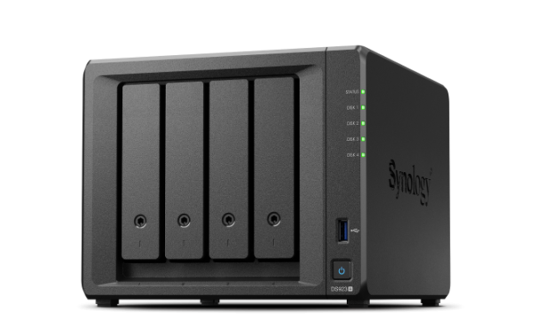 Synology DiskStation DS923+ NAS/storage server Tower AMD Ryzen R1600 4 GB DDR4L DiskStation Manager Black