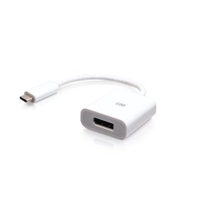 C2G USB-C to DisplayPort Adapter Converter - 4K 60Hz - White