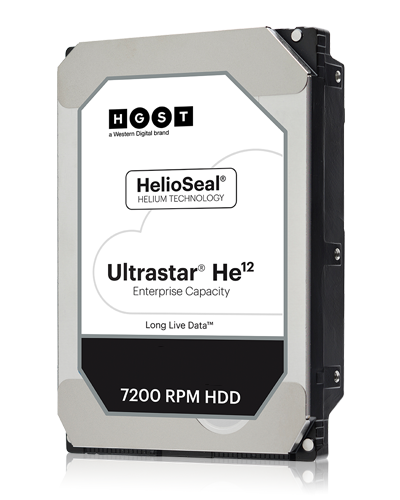 Western Digital Ultrastar He12 internal hard drive 12 TB 7200 RPM 256 MB 3.5" Serial ATA III