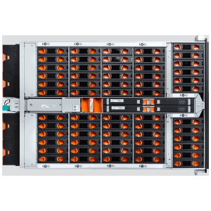 480TB, 60 x 3.5” SAS/SATA, 6 Mini-SAS HD ports per IOM, Dual 1600W 80+ Platinum PSU, 4U