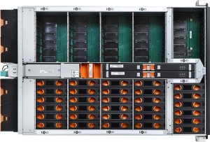 4U, SAS 12Gb/s, 6 x Mini-SAS HD, hot-swap, 1600 W, 27.3 kg