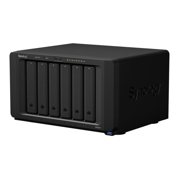 Synology DiskStation DS1621+ NAS Desktop Ryzen Embedded V1500B 4 GB DDR4 60 TB HDD DiskStation Manager Black