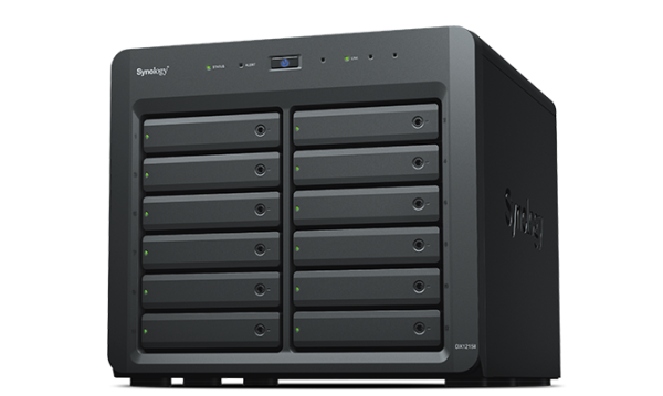 Synology DX1215II/96TB-HAT53 disk array Desktop Black