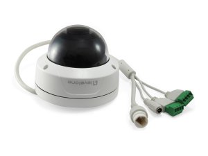 LevelOne GEMINI Fixed Dome IP Network Camera, H.265, 5-Megapixel, 802.3af PoE, Vandalproof, IR LEDs, two-way audio, Indoor/Outdoor