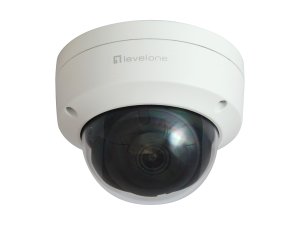 LevelOne GEMINI Fixed Dome IP Network Camera, 2-Megapixel, H.265, Vandalproof, 802.3af PoE, Indoor/Outdoor