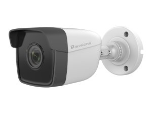 LevelOne GEMINI Fixed IP Network Camera, 2-Megapixel, H.265, 802.3af PoE, IR LEDs, Indoor/Outdoor