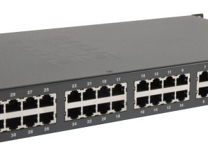 LevelOne 34-Port Fast Ethernet PoE Switch, 802.3at/af PoE, 32 PoE Outputs, 2 x Gigabit RJ45, 250W