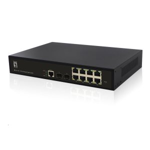 LevelOne KILBY 10-Port L2 Managed Gigabit Switch, 2 x SFP