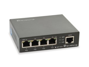 LevelOne 5-Port Gigabit PoE Switch, 802.3at/af PoE, 4 PoE Outputs, 60W