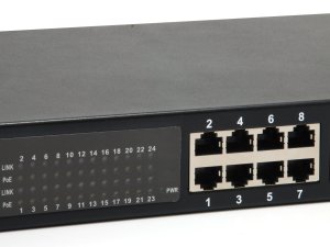 LevelOne 24-Port Gigabit PoE Switch, 802.3at/af PoE, 500W