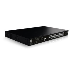 LevelOne GEP-2861 network switch Managed L2 Gigabit Ethernet (10/100/1000) Power over Ethernet (PoE) 1U Black