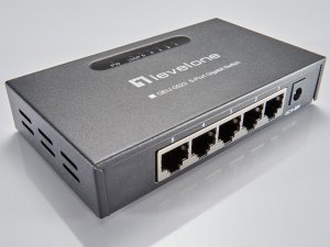 LevelOne GEU-0523 network switch Unmanaged Gigabit Ethernet (10/100/1000) Black