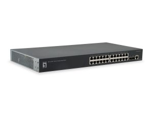 LevelOne KILBY 26-Port L2 Managed Gigabit Switch, 2 x 10GbE SFP+