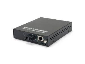 LevelOne RJ45 to SC Managed Gigabit Media Converter, Multi-Mode Fiber