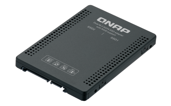 QNAP QDA-A2MAR storage drive enclosure SSD enclosure Black M.2