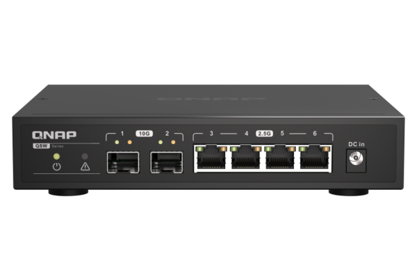 QNAP QSW-2104-2S network switch Unmanaged 2.5G Ethernet Black