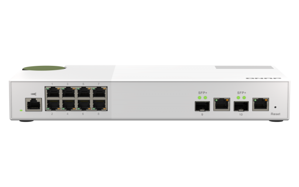 QNAP QSW-M2108-2C network switch Managed L2 2.5G Ethernet (100/1000/2500) Grey, White