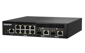 QNAP QSW-M2108R-2C network switch Managed L2 2.5G Ethernet (100/1000/2500) Power over Ethernet (PoE) Black