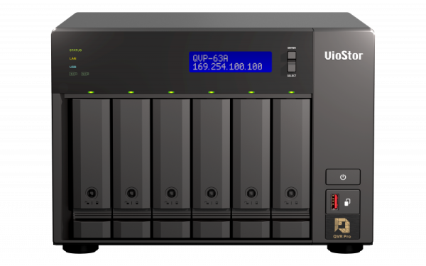 QNAP QVP-63A NAS/storage server Tower Ethernet LAN Black i3-8100T