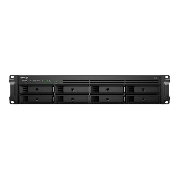 Synology RackStation RS1221+ NAS Rack (2U) Ryzen Embedded V1500B 4 GB DDR4 128 TB HDD Black