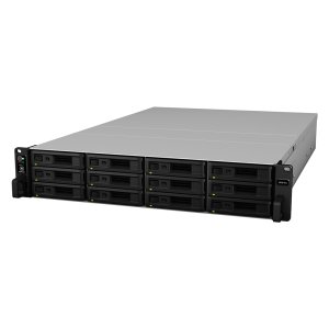 Synology RackStation RS3618XS NAS Rack (2U) Intel® Xeon® D D-1521 8 GB DDR4 4000 TB HDD DiskStation Manager Black